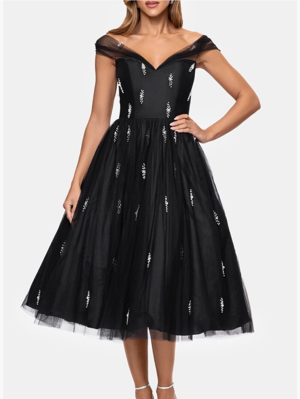 Betsey & Adam Cocktail Dress Size 8 - Picture 1 of 10